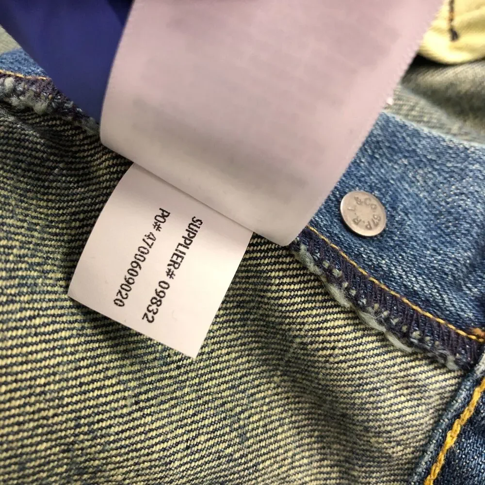 Polo Ralph Lauren Tapered 38x30 (Fits 40W 30L) Mid Rise Denim Blue Jeans